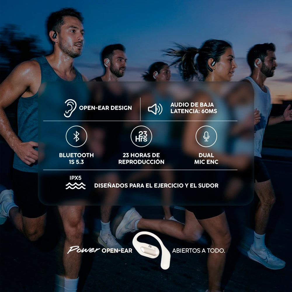 Cubitt Power Open-Ear Earbuds #color_Obsidian Black