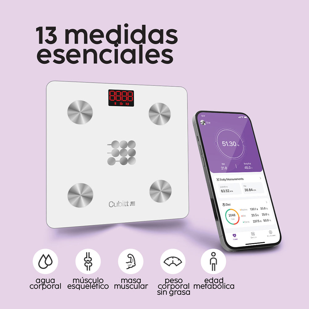 Báscula Corporal Inteligente - Cubitt Venezuela