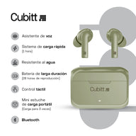 Audífonos Cubitt Wireless Earbuds Gen2 #color_olive green